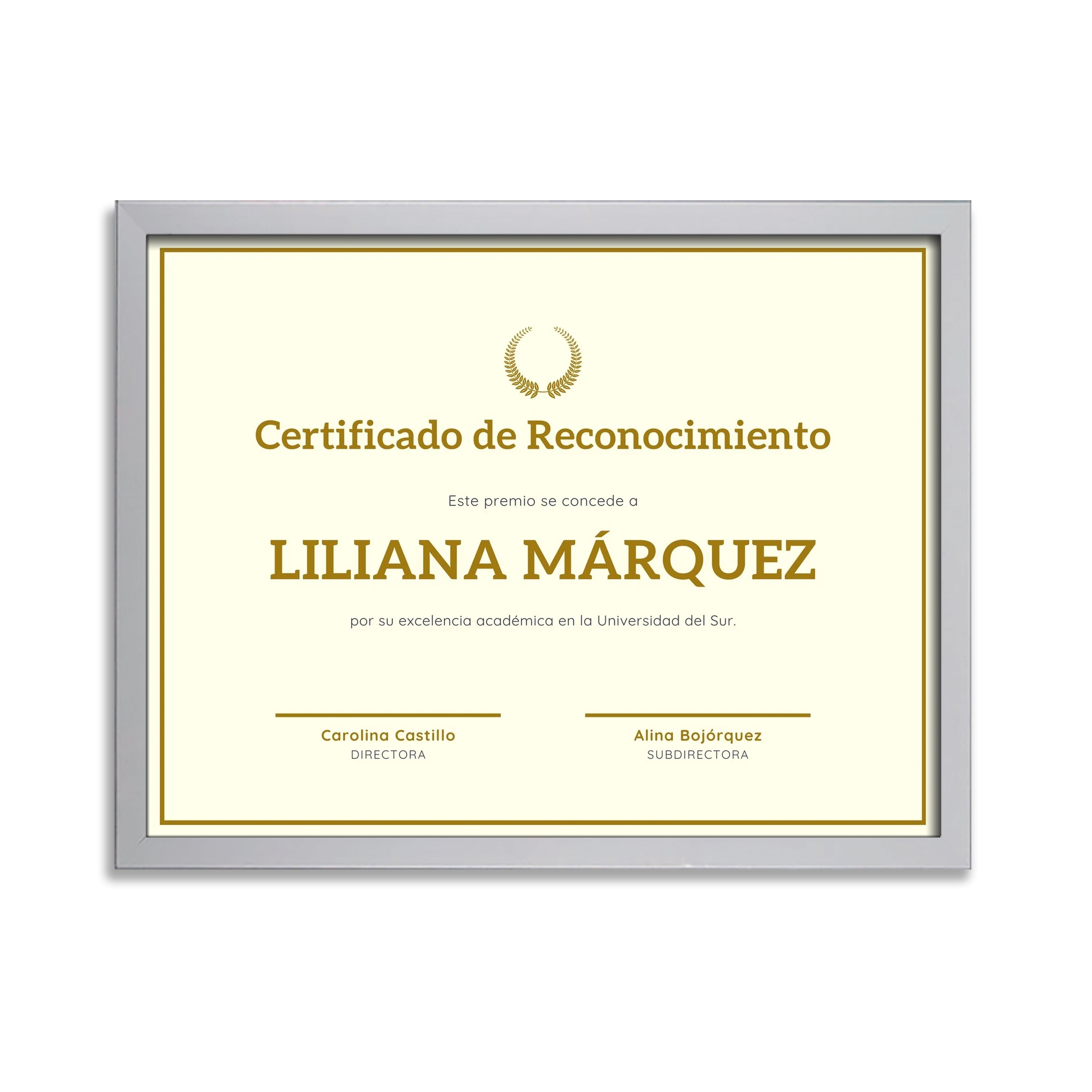 Marco Tamaño Carta Para Diplomas/reconocimiento