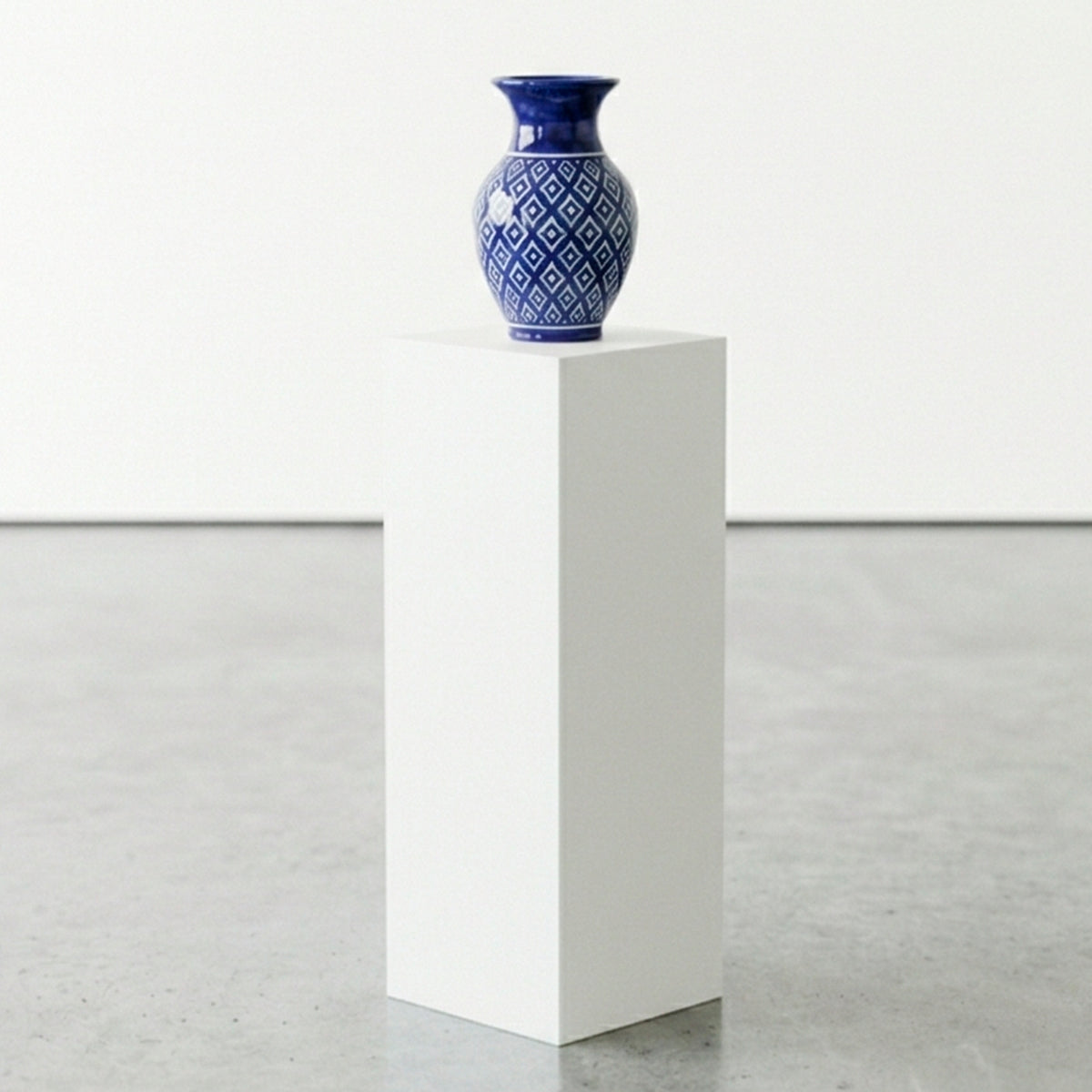 Pedestal Base De Exhibición Blanco Rectangular 100x40cm Blanco